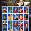 2017 Disney Villains Forever Stamps – 5 Full Sheets Bundle Deal