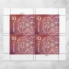 10-1 Floral Geometry Stamps