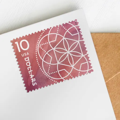 10-2 Floral Geometry Stamps
