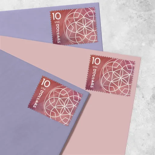 10-3 Floral Geometry Stamps