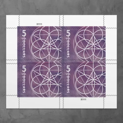 5-1 Floral Geometry Stamps