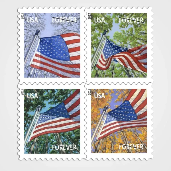 A_Flag_for_All_Seasons_Stamps_1 A Flag for All Seasons Stamps - Forever First Class Postage Stamps