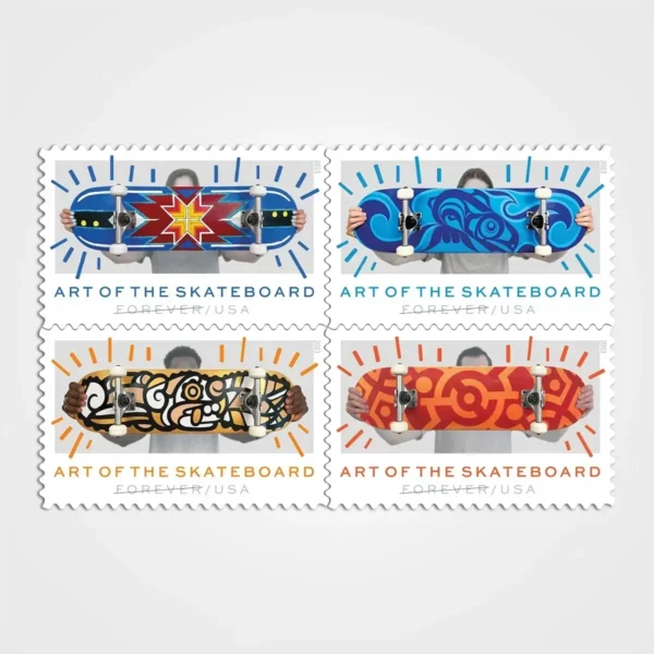 Art_of_the_Skateboard_Stamps_1 Art of the Skateboard Stamps - Forever First Class Postage Stamps