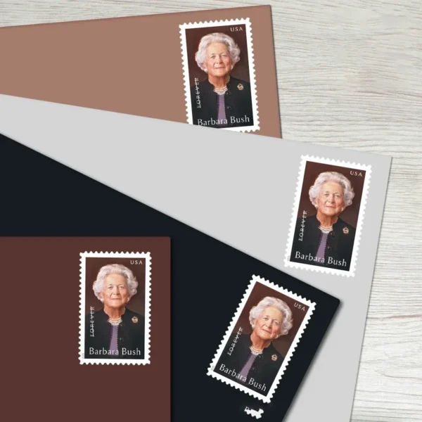 Barbara_Bush_Stamps_2 Barbara Bush Stamps - Forever First Class Postage Stamps