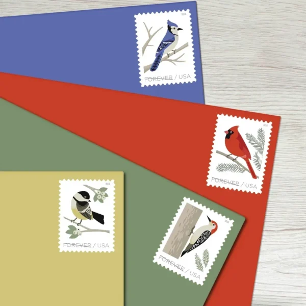 Birds_in_Winter_Stamps_2 Birds in Winter Stamps - Forever First Class Postage Stamps
