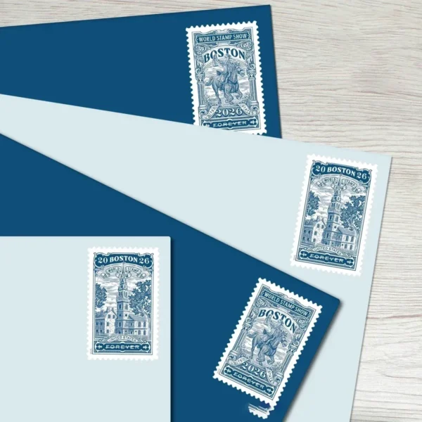 Boston_2026_World_Stamp_Show_2 Boston 2026 World Stamp Show - Forever First Class Postage Stamps