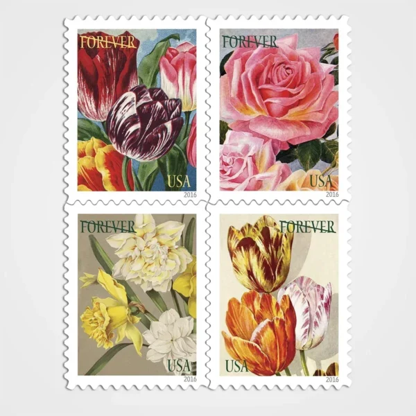 Botanical_Art_Stamps_1 Botanical Art Stamps - Forever First Class Postage Stamps