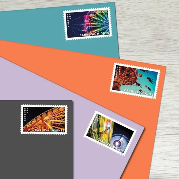 Carnival_Nights_Stamps_2 Carnival Nights Stamps - Forever First Class Postage Stamps
