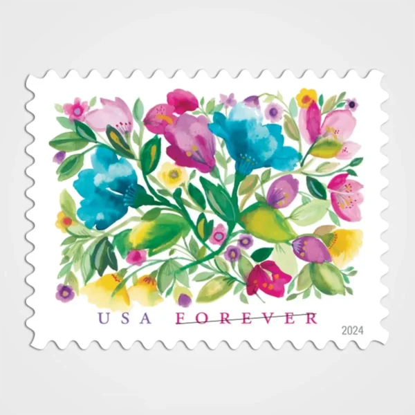 Celebration_Blooms_Stamps_1 Celebration Blooms Stamps - Forever First Class Postage Stamps