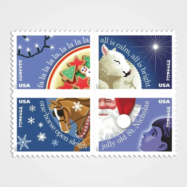 Christmas_Carols_Stamps_1 Christmas Carols Stamps - Forever First Class Postage Stamps