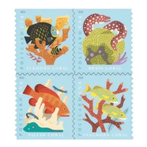 CoralReefsPostcard20192 Coral Reefs Forever Postcard Stamps