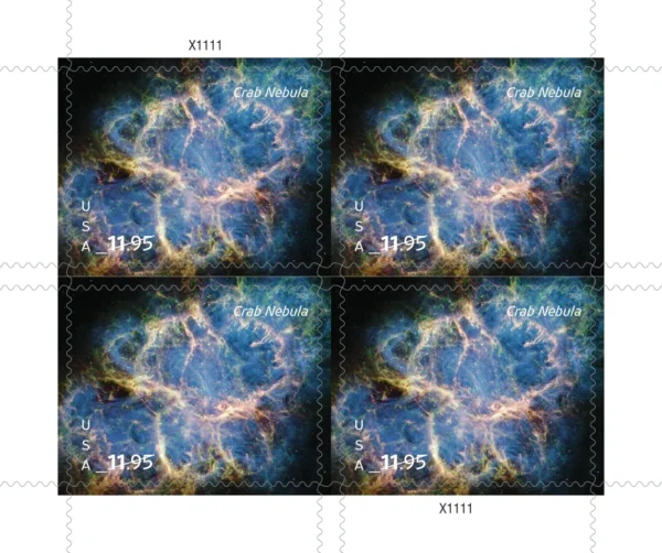 Crab Nebula1 Crab Nebula Priority Mail Stamps