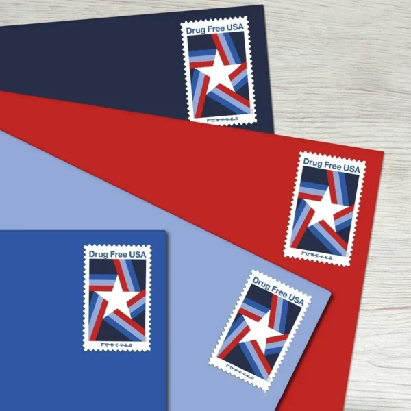Drug Free USA Stamps - Forever First Class Postage Stamps