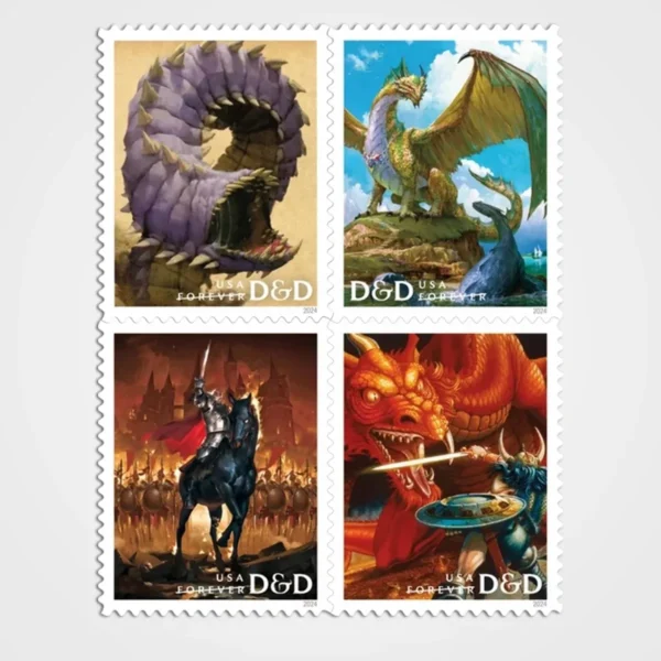 Dungeons_DragonsStamps1 Dungeons & Dragons Stamps - Forever First Class Postage Stamps