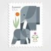 Elephants_Stamps_1 Elephants Stamps - Forever First Class Postage Stamps