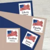 Four_Flags_Stamps_2 Four Flags Stamps - Forever First Class Postage Stamps