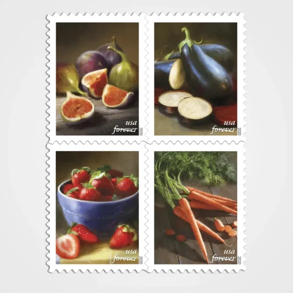 Fruits_and_Vegetables_Stamps_1 Fruits and Vegetables Stamps - Forever First Class Postage Stamps