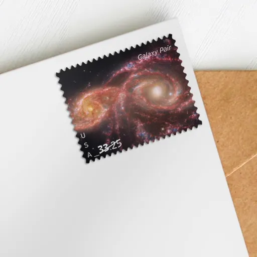 Galaxy Pair2 Galaxy Pair Priority Mail Express Stamps