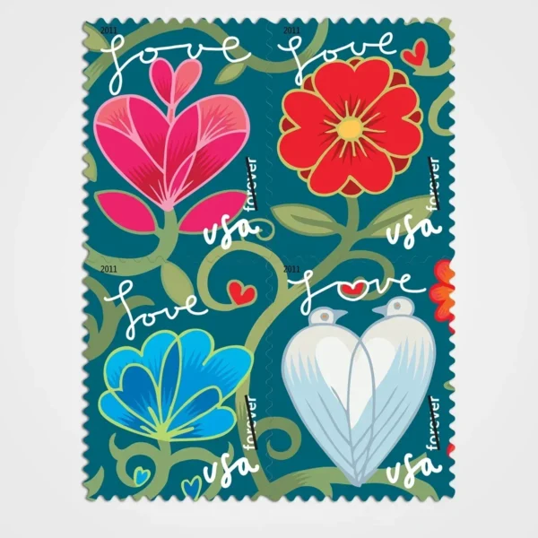 GardenofLoveStamps1 Garden of Love Stamps - Forever First Class Postage Stamps
