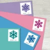 Geometric Snowflakes Stamps - Forever First Class Postage Stamps