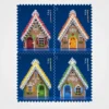Gingerbread_Houses_Stamps_1 Gingerbread Houses Stamps - Forever First Class Postage Stamps