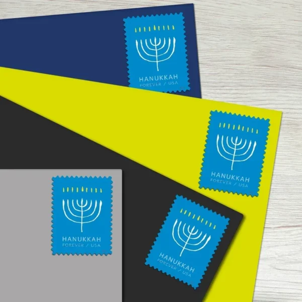 Hanukkah_Stamps_2 Hanukkah 2024 Stamps - Forever First Class Postage Stamps