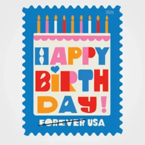HappyBirthday2026Stamps1 Happy Birthday Stamps - Forever First Class Postage Stamps
