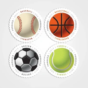 HaveaBall_Stamps1 Have a Ball! Stamps - Forever First Class Postage Stamps