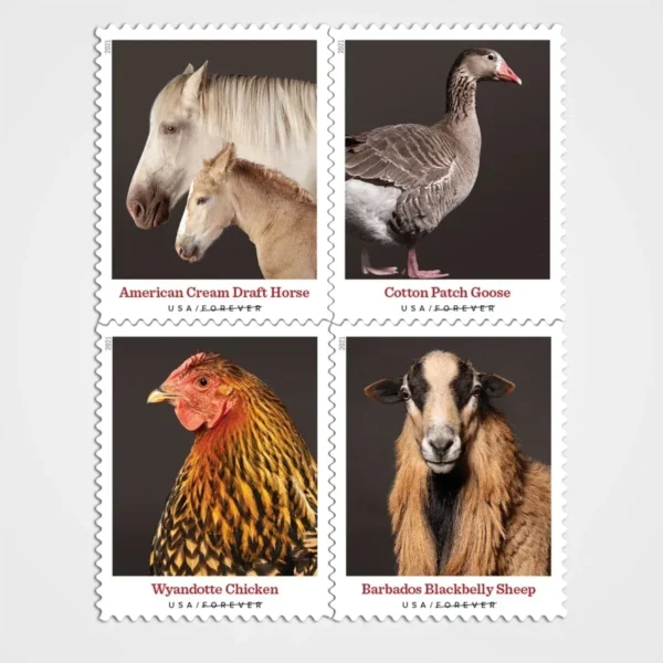 Heritage_Breeds_Stamps_1 Heritage Breeds Stamps - Forever First Class Postage Stamps