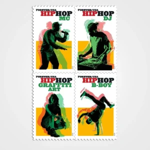 Hip_Hop_Stamps_1 Hip Hop Stamps - Forever First Class Postage Stamps