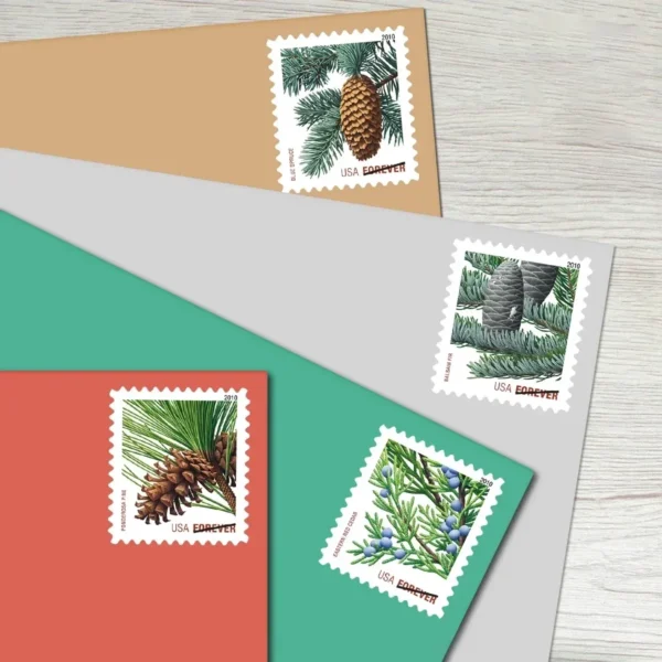 Holiday_Evergreens_Stamps_2 Holiday Evergreens Stamps - Forever First Class Postage Stamps
