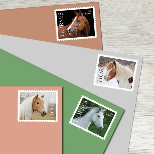 Horses_Stamps_2 Horses Stamps - Forever First Class Postage Stamps