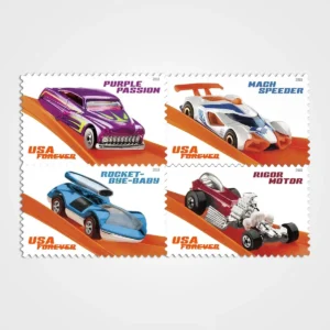 Hot_Wheels_Stamps_1 Hot Wheels Stamps - Forever First Class Postage Stamps