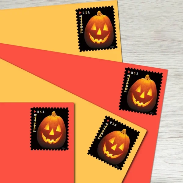 Jack-o'-lanterns Stamps - Forever First Class Postage Stamps