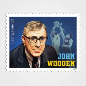 John_Wooden_Stamps John Wooden Stamps - Forever First Class Postage Stamps