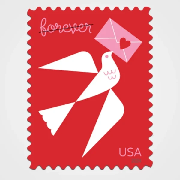 Love2024Stamps1 Love Flourishes Stamps - Forever First Class Postage Stamps