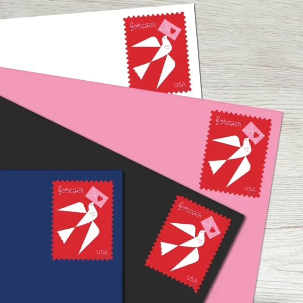 Love2024Stamps2 Love Flourishes Stamps - Forever First Class Postage Stamps