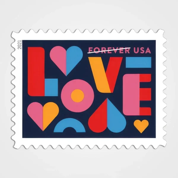 Love_2021_Stamps_1 Love 2021 Stamps - Forever First Class Postage Stamps