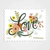 Love_Flourishes_Stamps_1 Love 2025 Stamps - Forever First Class Postage Stamps