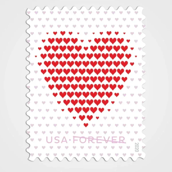 Made_of_Hearts_Stamps_1 Made of Hearts Stamps - Forever First Class Postage Stamps