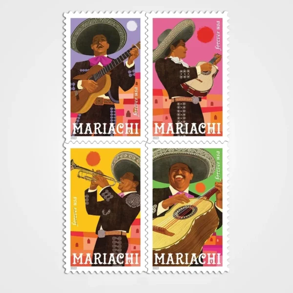 Mariachi_Stamps_1 Mariachi Stamps - Forever First Class Postage Stamps