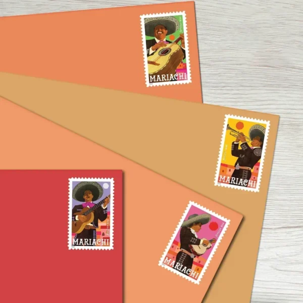 Mariachi_Stamps_2 Mariachi Stamps - Forever First Class Postage Stamps