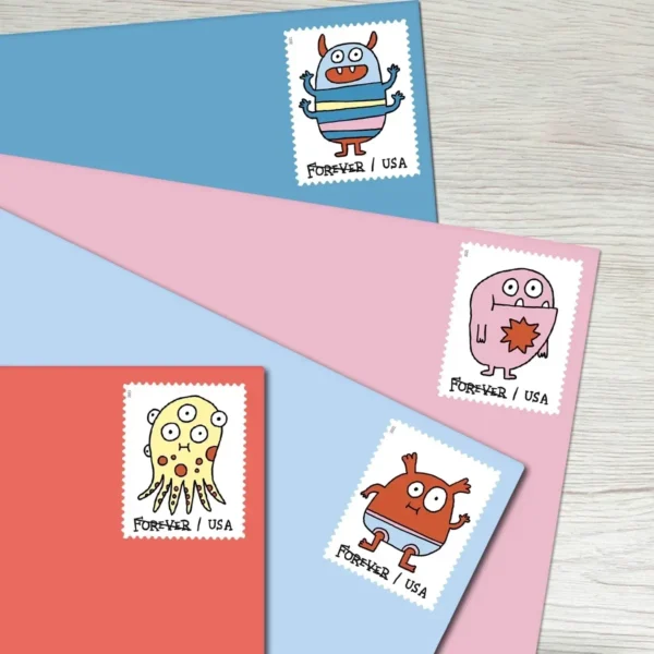 Message_Monsters_Stamps_2 Message Monsters Stamps - Forever First Class Postage Stamps