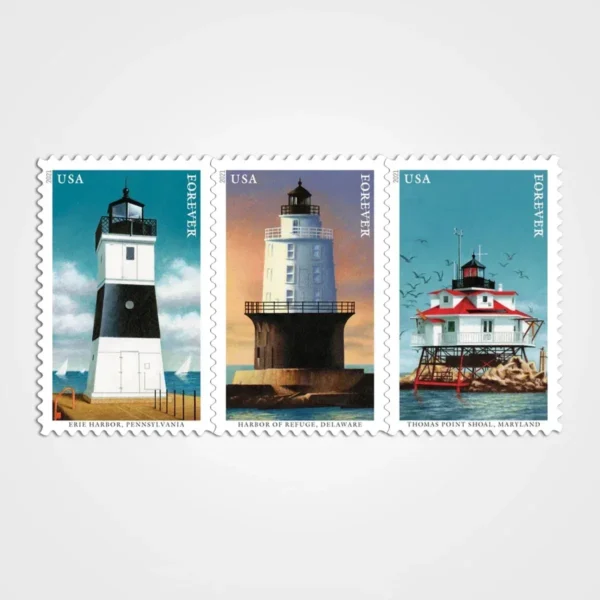 Mid-Atlantic_Lighthouses_Stamps_1 Mid-Atlantic Lighthouses Stamps - Forever First Class Postage Stamps