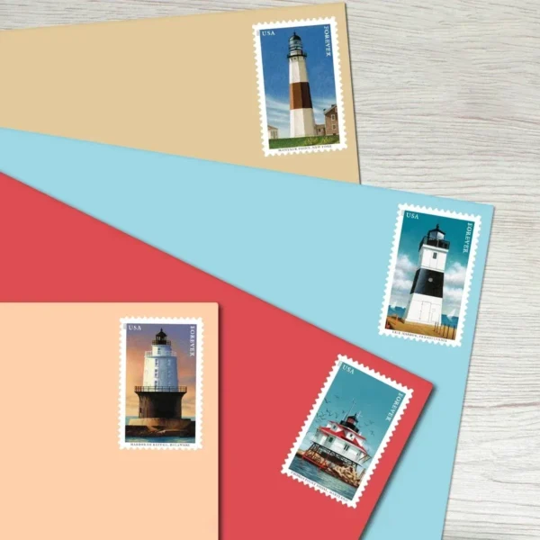 Mid-Atlantic_Lighthouses_Stamps_2 Mid-Atlantic Lighthouses Stamps - Forever First Class Postage Stamps