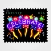 Neon_Celebrate_Stamps_1 Neon Celebrate! Stamps - Forever First Class Postage Stamps