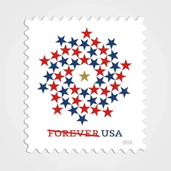 Patriotic_Spiral_Stamps_1 Patriotic Spiral Stamps - Forever First Class Postage Stamps