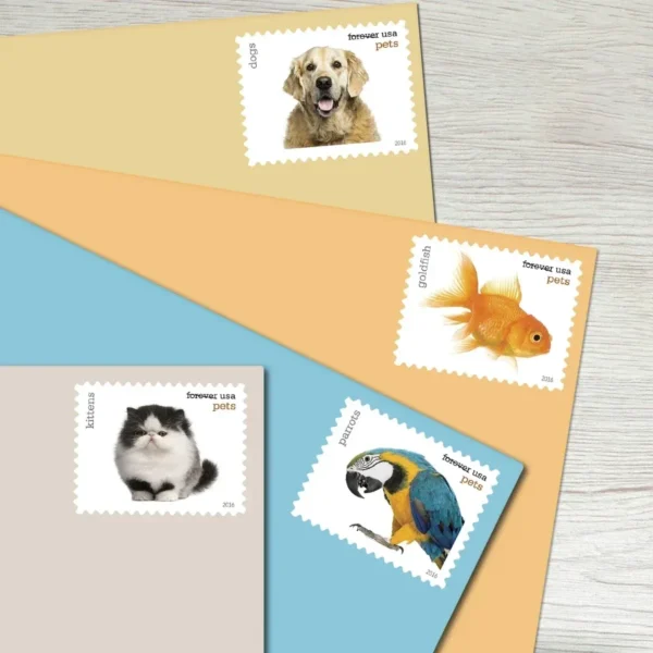 Pets Stamps - Forever First Class Postage Stamps