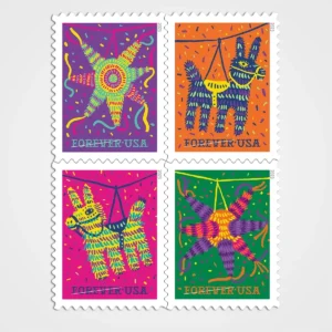 Pinatas_Stamps_1 Piñatas! Stamps - Forever First Class Postage Stamps