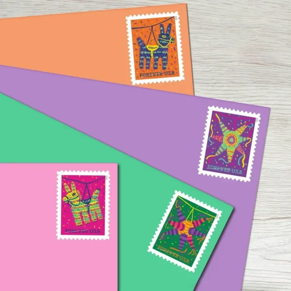 Pinatas_Stamps_2 Piñatas! Stamps - Forever First Class Postage Stamps